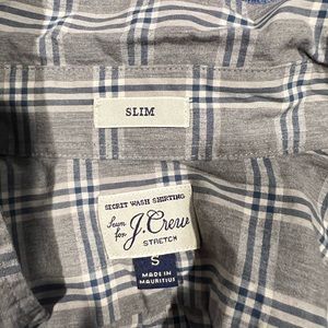 J crew mens button down shirt small slim